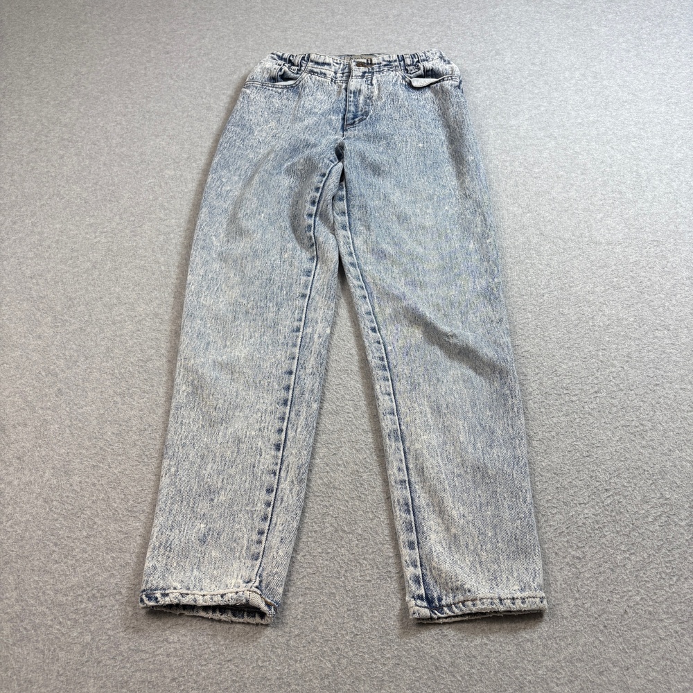 Vintage Bonjour Jeans Womens 6 Acid Wash High Rise Tapered Denim Pants 90s Y2K
